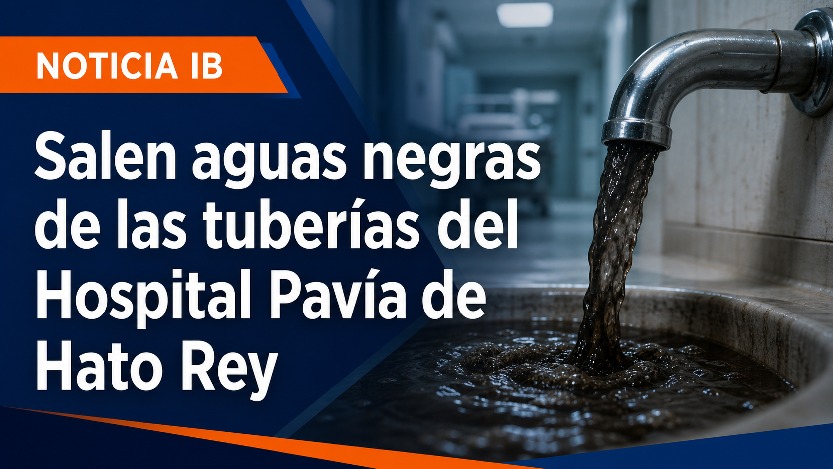 Salen aguas negras de las tuberías del Hospital Pavía de Hato Rey