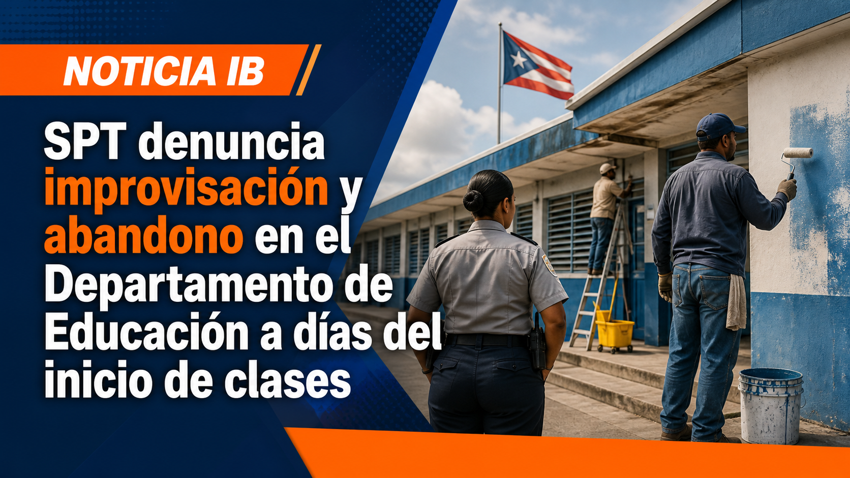 SPT denuncia improvisación y abandono en el Departamento de Educación a días del inicio de clases